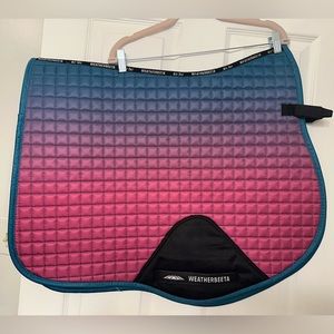 WeatherBeeta Prime Ombre all purpose horse saddle pad in midnight aurora EUC